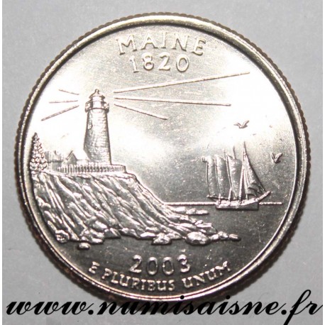 UNITED STATES - KM 345 - 1/4 DOLLAR 2003 P - Philadelphia - MAINE