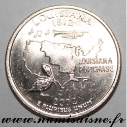 ETATS UNIS - KM 333 - 1/4 DOLLAR 2002 D - Denver - LOUISIANE