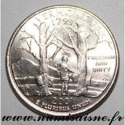 VEREINIGTE STAATEN - KM 321 - 1/4 DOLLAR 2001 D - Denver - VERMONT