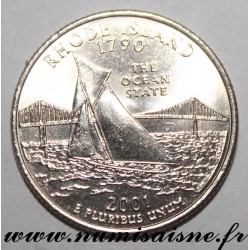 UNITED STATES - KM 320 - 1/4 DOLLAR 2001 D - Denver - RHODE ISLAND