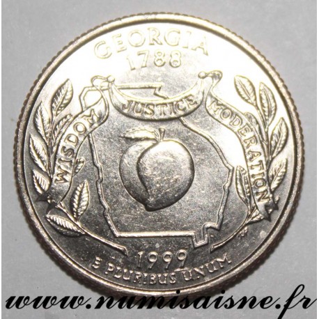 ÉTATS UNIS - KM 296 - 1/4 DOLLAR 1999 D - Denver - GEORGIE