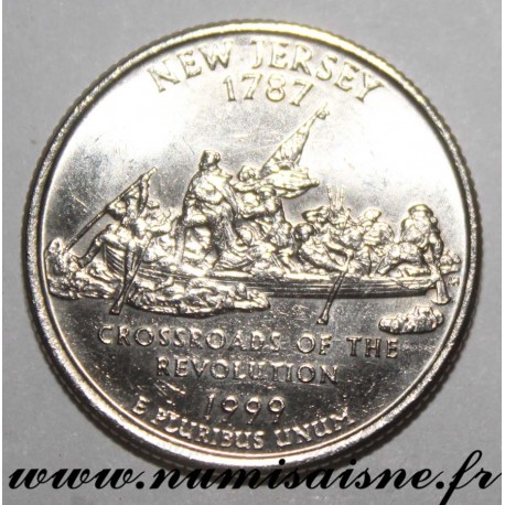 ETATS UNIS - KM 295 - 1/4 DOLLAR 1999 D - NEW JERSEY