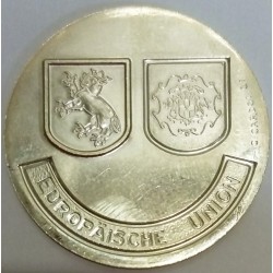 FRANKREICH - 26 - DRÔME - VALENCE - EURO VON STADT - 1 ECU 1995 - GEPAART MIT BIBERACH (Deutschland)