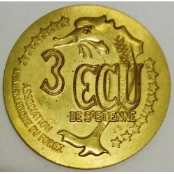 FRANCE - 42 - LOIRE - SAINT-ETIENNE - ECU OF CITY - 3 ECUS 1995 - 10TH BOOK PARTY - DOLPHIN