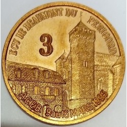 FRANCE - 24 - DORDOGNE - BEAUMONT-DU-PERIGORD - ECU DES VILLES - 3 ECUS 1995