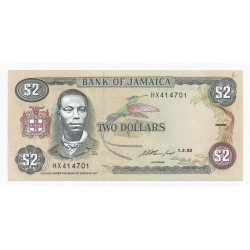 JAMAICA - PICK 69 e - 2 DOLLARS - 01/02/1993