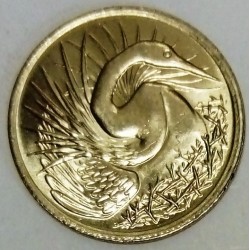 SINGAPOUR - KM 2 - 5 CENTS 1974 - OISEAU