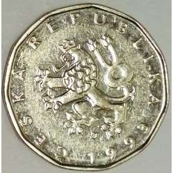 CZECH REPUBLIC - KM 9 - 2 KORUN 1993 - LION