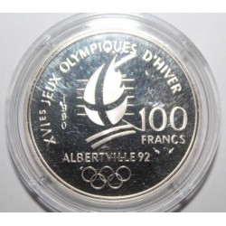 FRANKREICH - KM 983 - 100 FRANCS 1990 - TYP ALBERVILLE 1992 - AKROBATISCHES SKIFAHREN