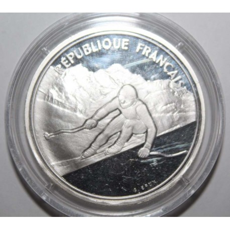 FRANKREICH - KM 971 - 100 FRANCS 1989 - TYP ALBERVILLE 1992 - ALPINES SKIFAHREN