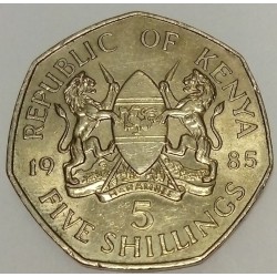 KENYA - KM 23 - 5 SCHILLINGS 1985 - PRESIDENT Daniel Toroitich arap Moi (1924-)