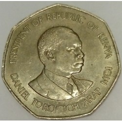 KENYA - KM 23 - 5 SCHILLINGS 1985 - PRESIDENT Daniel Toroitich arap Moi (1924-)