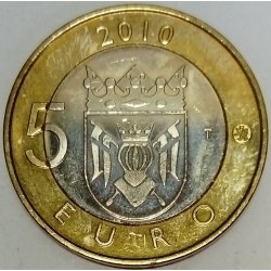 FINLANDE - KM 158 - 5 EURO 2010 - PROVINCE DU SUD-OUEST - COUPE DE RUSKO