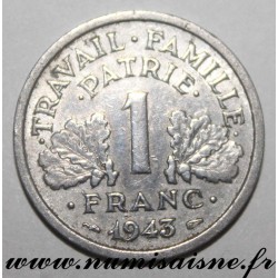 FRANCE - KM 902 - 1 FRANC 1943 B - Beaumont le Roger - TYPE BAZOR Lighter