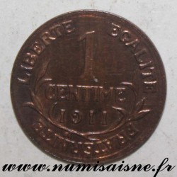 GADOURY 90 - 1 CENTIME 1911 - TYPE DUPUIS - KM 840