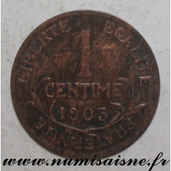 GADOURY 90 - 1 CENTIME 1903 - TYPE DUPUIS - KM 840