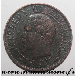 FRANCE - KM 777 - 5 CENTIMES 1854 A - Paris - TYPE NAPOLEON III - Hand