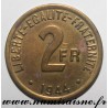 GADOURY 537 - 2 FRANCS 1944 - TYPE FRANCE LIBRE - TACHÉ - KM 905