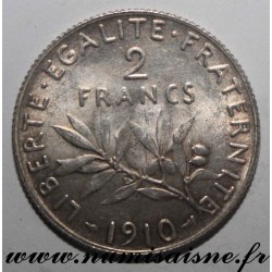 FRANKREICH - KM 845 - 2 FRANCS 1910 - TYP SÄMANN