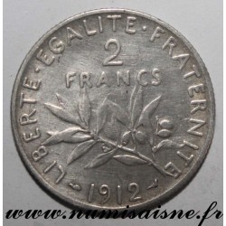 FRANCE - KM 845 - 2 FRANCS 1912 - TYPE SOWER