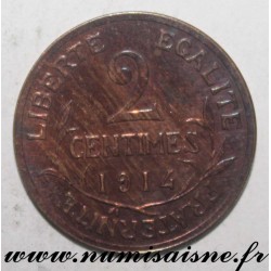 GADOURY 107 - 2 CENTIMES 1914 - TYPE DUPUIS - KM 841