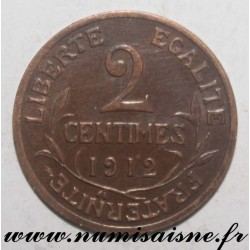 FRANKREICH - KM 841 - 2 CENTIMES 1912 - TYP DUPUIS