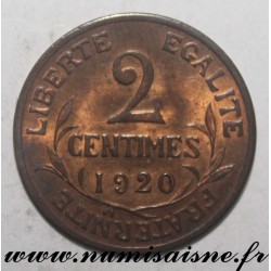 FRANCE - KM 841 - 2 CENTIMES 1920 - TYPE DUPUIS