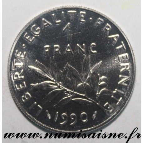 FRANKREICH - KM 925 - 1 FRANC 1990 - TYP SÄMANN