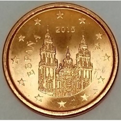 SPAIN - KM 1144 - 1 CENT 2015 - COMPOSTELLE