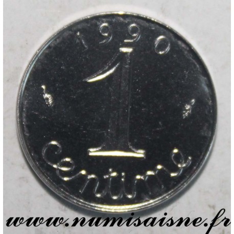 FRANKREICH - KM 928 - 1 CENTIME 1990 - TYP WEIZENKOLBEN