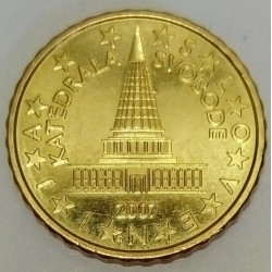 SLOVENIE - KM 71 - 10 EURO CENT 2007 - CATHEDRALE DE LA LIBERTE