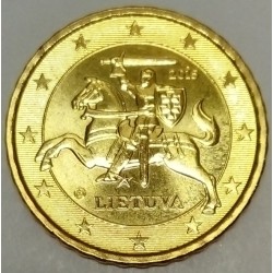 LITUANIE - KM 208 - 10 CENT 2015 - LE CHEVALIER VYTIS