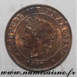 FRANCE - KM 826 - 1 CENTIME 1897 A - Paris - TYP CÉRÈS