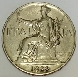 ITALIE - KM 62 - 1 LIRE 1922 A