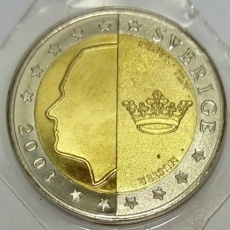 SCHWEDEN - X Pn8 - 2 EURO 2003 - PROBEMÜNZE