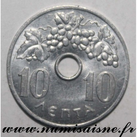 GRIECHENLAND - KM 78 - 10 LEPTA 1966 - GEORG I