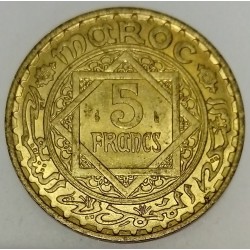 MOROCCO - Y 43 - 5 FRANCS 1946 - AH 1365