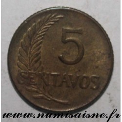 PEROU - KM 223 - 5 CENTAVOS 1957