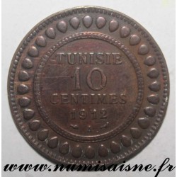 TUNISIA - KM 236 - 10 CENTIMES 1912 A