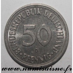 DEUTSCHLAND - KM 109 - 50 PFENNIG 1969 D - Munich - BUNDESREPUBLIK