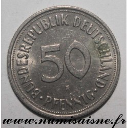 DEUTSCHLAND - KM 109 - 50 PFENNIG 1968 F - Stuttgart - BUNDESREPUBLIK