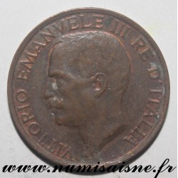 ITALIE - KM 60 - 10 CENTESIMI 1921- VICTOR EMMANUEL III - Désaxée à 1H