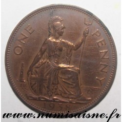 GREAT BRITAIN - KM 845 - 1 PENNY 1938 - GEORGE VI