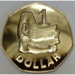 ILES SOLOMON - KM 6 - 1 DOLLAR 1977- ELISABETH II