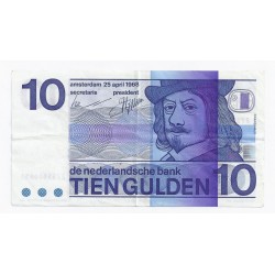 NETHERLANDS - PICK 91 - 10 GULDEN - 25/04/1968 - XF