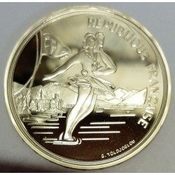 FRANKREICH - KM 994 - 100 FRANCS 1989 - PRÜFUNG - 17. OLYMPISCHE WINTERSPIELE - EISKUNSTLAUF - ALBERTVILLE