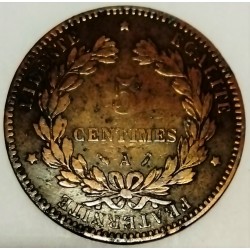 FRANCE - KM 821 - 5 CENTIMES 1896 A - Paris - TYPE CÉRÈS - Faisceau