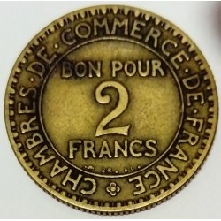 FRANKREICH - KM 877 - 2 FRANCS 1926 - TYP HANDELSKAMMER