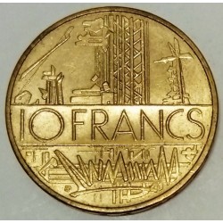 FRANCE - KM 940 - 10 FRANCS 1985 - EDGE A - TYPE MATHIEU