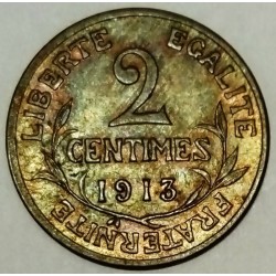 GADOURY 107 - 2 CENTIMES 1913 TYPE DUPUIS - KM 841